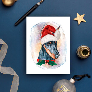 Cartes Pour Fêtes Annuelles Cadeaux de Noël Doberman pour les amateurs de chie