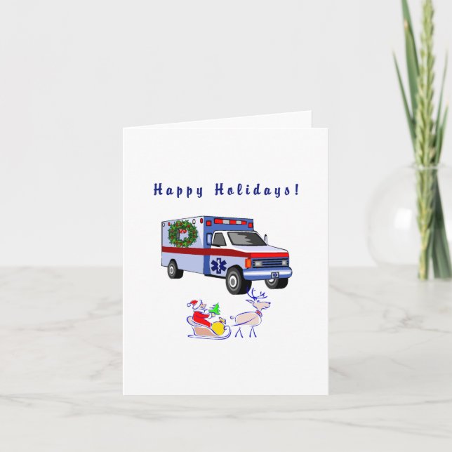 Cartes Pour Fêtes Annuelles Cadeaux de Noël EMS (Devant)