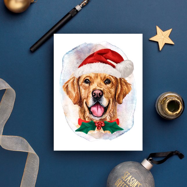 Cartes Pour Fêtes Annuelles Cadeaux De Noël Golden Retriever Pour Les Amateurs (Créateur téléchargé)