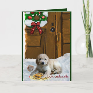 Cartes Pour Fêtes Annuelles Cadeaux de Noël Goldendoodle