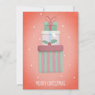 Cartes Pour Fêtes Annuelles Cadeaux de Noël Rouge Joyeux Noël Non photo