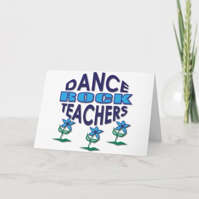 Cartes Pour Fêtes Annuelles Cadeaux de professeur de danse (Devant)