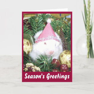Cartes Pour Fêtes Annuelles Cadeaux de saison de hamster