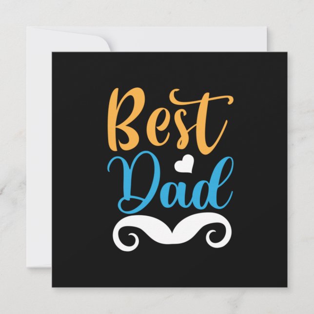 Cartes Pour Fêtes Annuelles Cadeaux Papa | Meilleur Papa (Devant)