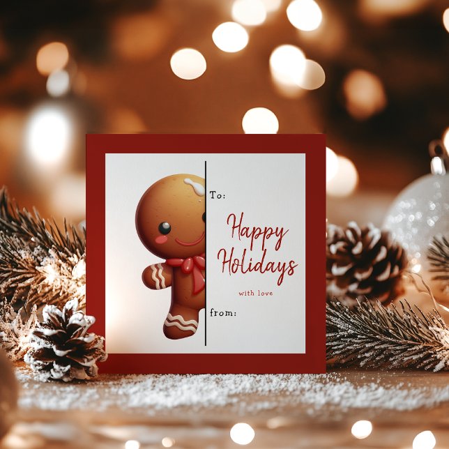 Cartes Pour Fêtes Annuelles Cadeaux Personnalisés de Noël en Pain d'Épice pour (Créateur téléchargé)