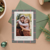 Cadre de pied de page rouge noir une photo classiq