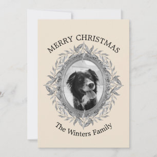 Cartes Pour Fêtes Annuelles Cadre photo argenté pour les fêtes de Noël
