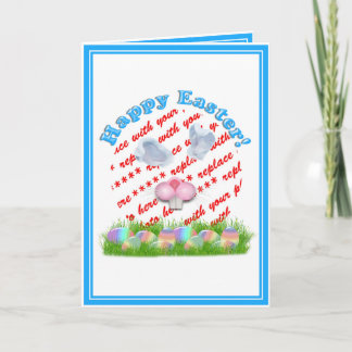 Cartes Pour Fêtes Annuelles Cadre photo de Lapin de Pâques (Oreilles & Nez Aju