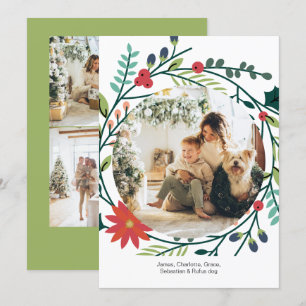 Cartes Pour Fêtes Annuelles Cadre photo de Noël hiver Folithe