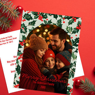 Cartes Pour Fêtes Annuelles Cadre photo en forme d'arc de fête Noël