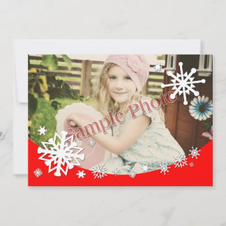 Cartes Pour Fêtes Annuelles Cadre photo pour les flocons de neige - 5" x 7"