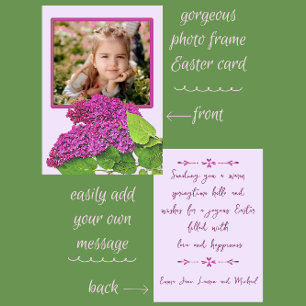 Cartes Pour Fêtes Annuelles Cadre photo Spring Lilacs Joyeux Pâques