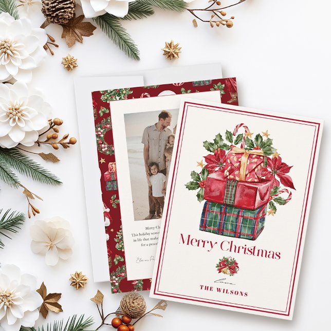 Cartes Pour Fêtes Annuelles Cadres classiques avec photo Noël (Créateur téléchargé)