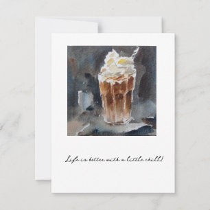 Cartes Pour Fêtes Annuelles café glacé Frappuccino