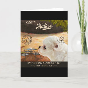Cartes Pour Fêtes Annuelles Café maltais