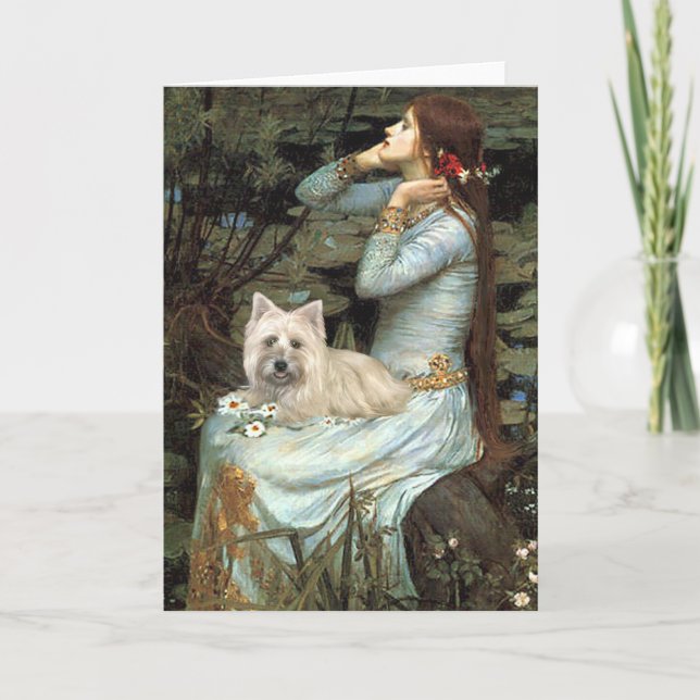 Cartes Pour Fêtes Annuelles Cairn Terrier 4 - Ophélie Siège (Devant)