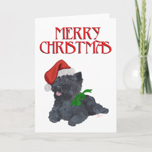 Cartes Pour Fêtes Annuelles Cairn Terrier Noël