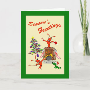 Cartes Pour Fêtes Annuelles Cajun Crawfish Gumbo