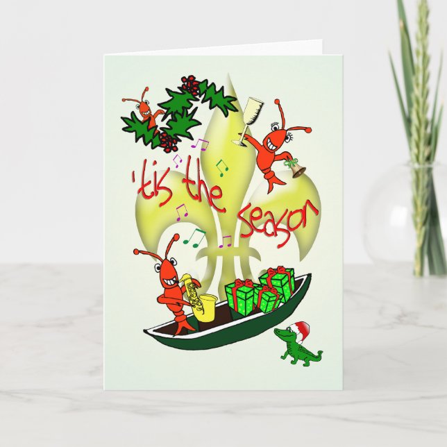 Cartes Pour Fêtes Annuelles Cajun 'Tis orienté Noël de saison (Devant)