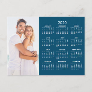Cartes Pour Fêtes Annuelles Calendrier 2020 Votre photo