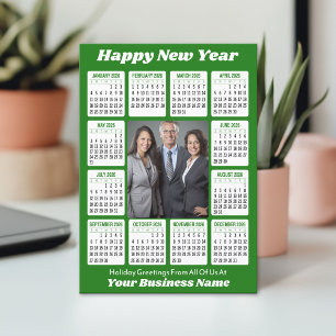 Cartes Pour Fêtes Annuelles Calendrier 2026 - Photo d'entreprise verticale