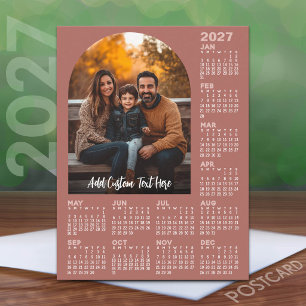 Cartes Pour Fêtes Annuelles Calendrier 2027 avec Photo - Année complète Terra
