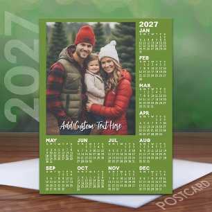 Cartes Pour Fêtes Annuelles Calendrier 2027 avec photo - Moderne