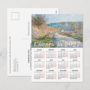Cartes Pour Fêtes Annuelles Calendrier artistique de Monet 2027 Cheers Éducati