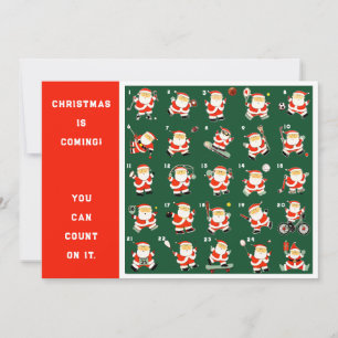 Cartes Pour Fêtes Annuelles Calendrier de compte à rebours de Noël