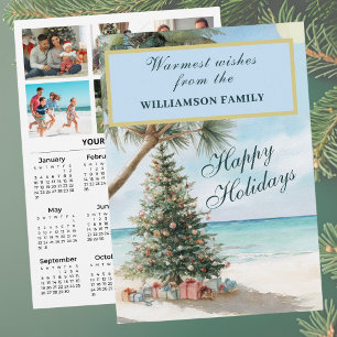 Cartes Pour Fêtes Annuelles Calendrier personnalisé 2027 Festif 6 Photos 2027
