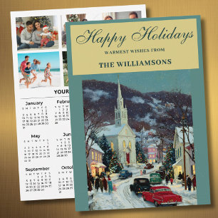 Cartes Pour Fêtes Annuelles Calendrier personnalisé 2027 Festif 6 Photos 2027 