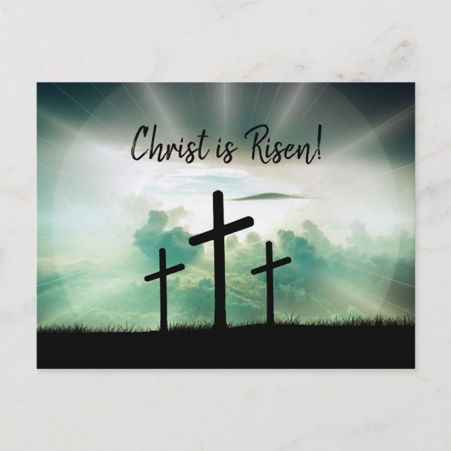 Cartes Pour Fêtes Annuelles Calgary croise le manuscrit de Pâques levé par (Devant)