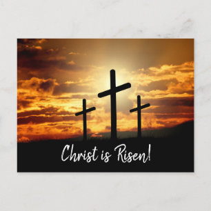 Cartes Pour Fêtes Annuelles Calgary Crosses Sunrise Photo Easter Script