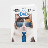 Calico Cat Fête des pères Un Cool Cat