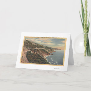 Cartes Pour Fêtes Annuelles CaliforniaSanta Lucia Mts le long de l'autoroute 1
