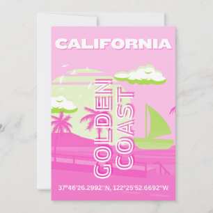 Cartes Pour Fêtes Annuelles Californie, Los Angeles, Travel Art, Preppy, Rose