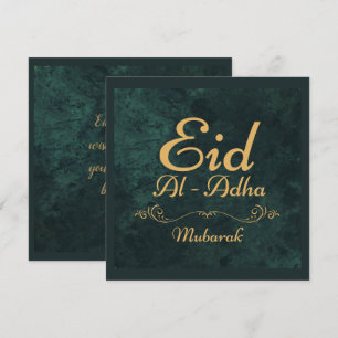Cartes Pour Fêtes Annuelles Calligraphie dorée Eid Al-Adha Moubarak 2025
