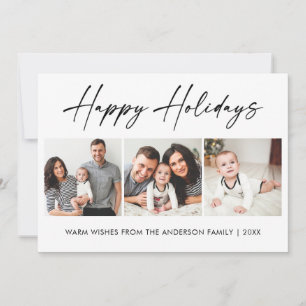 Cartes Pour Fêtes Annuelles Calligraphie moderne Encre Script 3 Photo