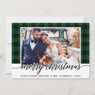 Cartes Pour Fêtes Annuelles Calligraphie moderne Mariage vert