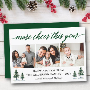 Cartes Pour Fêtes Annuelles Calligraphie Plus Cheveux Cette Année 3 Pins Photo