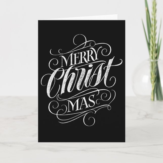 Cartes Pour Fêtes Annuelles Calligraphie religieuse de tableau de Noël du (Devant)