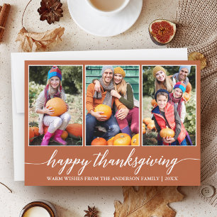 Cartes Pour Fêtes Annuelles Calligraphie Terre cuite 3 Photo Thanksgiving