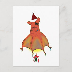 Cartes Pour Fêtes Annuelles Calmar vampire de Noël enfer