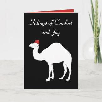 Cartes Pour Fêtes Annuelles Camel Comfort and Joy Christmas Card