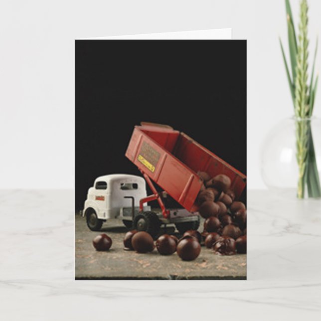 Cartes Pour Fêtes Annuelles Camion de remerciements (Devant)
