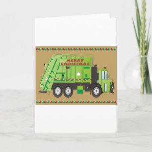 Cartes Pour Fêtes Annuelles Camion d'évacuation
