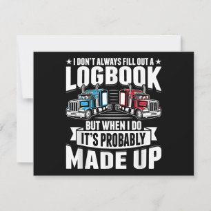 Cartes Pour Fêtes Annuelles Camionneur Funny Camionnage Humour Tracteur Traile