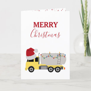 Cartes Pour Fêtes Annuelles Camions de transport de camion de Noël