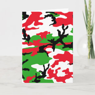 Cartes Pour Fêtes Annuelles Camouflage de Noël