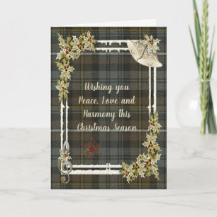 Cartes Pour Fêtes Annuelles Campbell Argyll Weathered Tartan Christmas